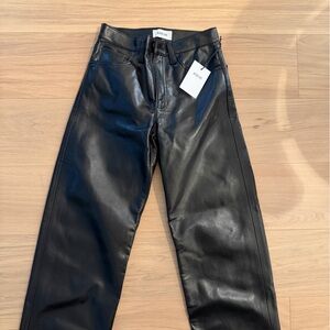 NEW AGOLDE Leather Jeans
